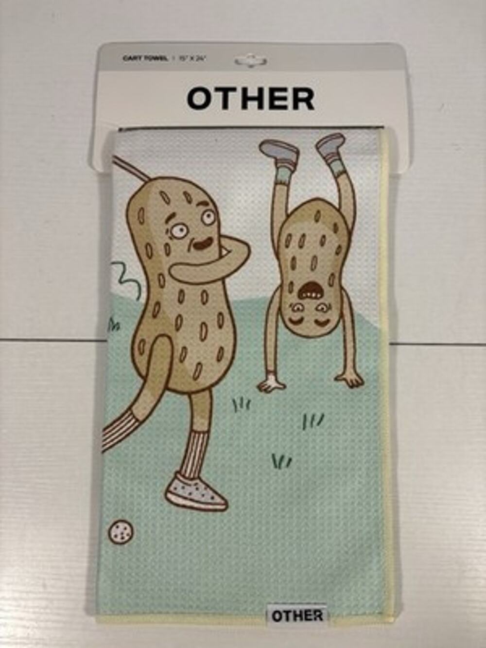NWT Other Golf Golf Nuts Cart Towel 15x24 Carabiner Clip Quick Dry Funny